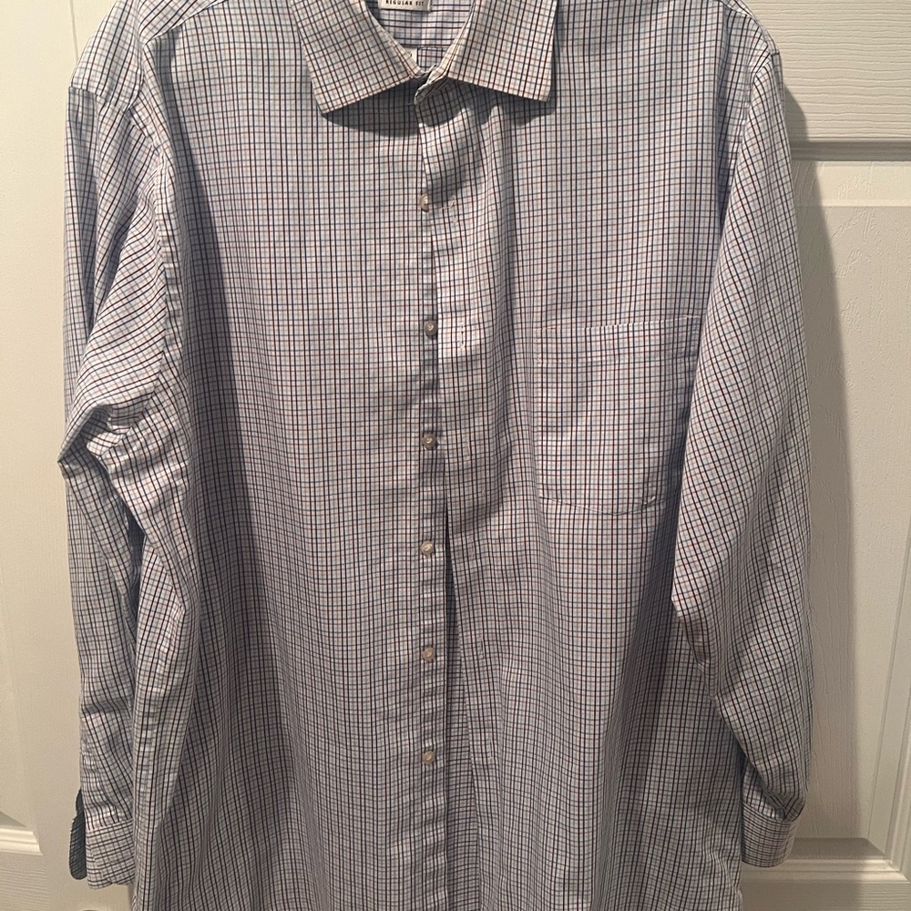 Van Heusen Blue Checkered Men's Shirt